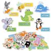 AKAYOK 90 Pcs Wild & Farm Animals Felt Board Story Pieces Set for Toddlers, Preschool & Kindergarten, Precut Felt Animals with Storage Pouch & Self Adhesive Dots Flannel Board Felt Toys