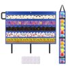 AKAYOK Bulletin Board Borders Storage Pocket Chart - Clear 5 Pocket Chart for Classroom Homeschool Office, Teacher Supplies for Word Wall/Letter Cards/Sentence Strips
