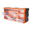 AKLOSIPY 22-Drawer Plastic Electronic Components Storage Cabinet with Removable Dividers, Translucent Drawers, & Stackable Design – Model -510 for Screws, Resistors,