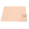 AKLOSIPY 42x37cm Orange Silicone Painting Mat for Kids – Nonslip Large Art Craft Mat with Integrated Cup Holder, Washable DIY Drawing Pad for Toddlers, Preschool & Art Education (ASTM (Orange)
