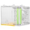 AKLOSIPY Acrylic Breeding Box Transparent with Moisturizing Cotton and Breathable Mesh, Secure EscapeProof Farm House for Kids Educational Science Toy, Clear Observation Case for