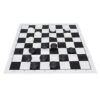 AKLOSIPY Checkers Set Stackable White Plastic Pieces Draughts Board Game with Transparent Box for Kids Adults Family Game Night