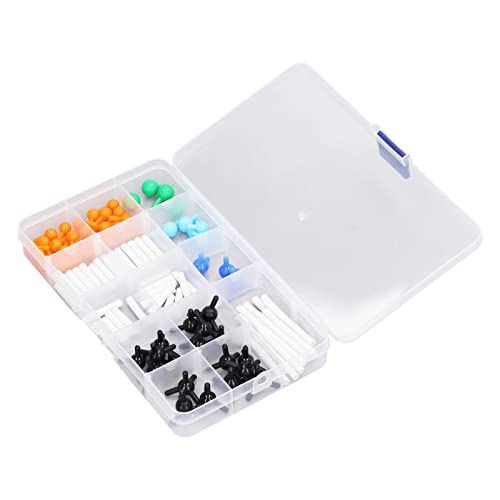 AKLOSIPY Chemistry Molecular Model Kit 3112 – Vibrant Color PP & Connector Set for High School and College Organic, Inorganic, Biochemistry Education – IUPACCompliant 3D Structural