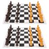 AKLOSIPY Set Chess Game Chess Pieces Set, Portable Chessboard with 64 Squares & 64 Plastic Pieces, Travel Toy for Kids Adults, Indoor Outdoor Camping Party Games