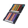Akozon Wooden Soft Hexagonal Oil Pastel Colored Pencils Set with Painting Sketch Boxes for Adults (48 Coloured Leads)