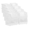 Akro-Mils 30210 AkroBins Plastic Storage Bins,Space-Saving Stackable Bins for Garage,Pantry,Craft Organization,5-Inch x 4-Inch x 3-Inch,Clear,(Pack of 24)