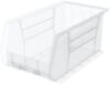 Akro-Mils 30240 AkroBins Plastic Storage Bins, Space-Saving Stackable Bins for Garage, Pantry, Craft Organization, 15 x 8 x 7 inches, Clear, 12-Pack