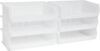 Akro-Mils 30255 AkroBins Plastic Storage Bins, Space-Saving Stackable Bins for Garage, Pantry, Craft Organization, 11" x 16" x 5", Clear, 6-Pack