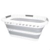 AKTIVE Folding Basket, 40 Litres, Rectangular Format, 61 x 43 x 28 cm, Compact Folded, BPA-Free, Portable Storage Box, Collapsible Laundry Basket, for Home, Camping and Picnic (63113)