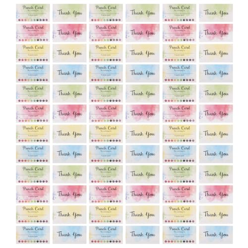 Alasum 200pcs Classroom Behavior Reward Punch Cards, Student Incentive Cards with Cartoon Style, Paper Material, 3.5x2 Inch, Boost Participation and Visible Progress for Classroom Store