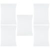Alasum Display Board with Foldable Construction Corrugated Cardboard 5pcs White Trifold Poster Lightweight and Smooth Surface, Portable Presentation Boards for Business Exhibitions