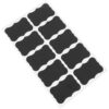 Alasum Removable Black Irregular PVC Chalkboard Labels for Mason Jars and Glass Bottles, Multifunctional Erasable Blackboard Stickers for DIY Projects and Messages
