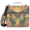 ALAZA A Butterfly Zipper Binder 3 Ring Binder with 500 Sheet Capacity for School, College, Office