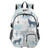 ALAZA Animal Wolf Backpack with Mulitiple Pockets for School Travel Outdoor College, 17.5 inch Laptop Backpack for Men and Women