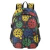 ALAZA Colorful Pickleball Balls Backpack with Mulitiple Pockets for School Travel Outdoor College, 17.5 inch Laptop Backpack for Men and Women