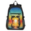 ALAZA Laptop Backpack,Dolphins Jumping Out Water Travel Backpack for Men Women, Water Resistant, Spacious with Padded Shoulder Straps