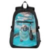 ALAZA Laptop Backpack,Penguin Is Swimming Travel Backpack for Men Women, Water Resistant, Spacious with Padded Shoulder Straps