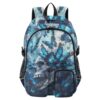 ALAZA Skull Blue Butterfly Backpack with Mulitiple Pockets for School Travel Outdoor College, 17.5 inch Laptop Backpack for Men and Women