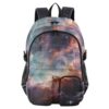 ALAZA Space Background Nebula Stars Backpack with Mulitiple Pockets for School Travel Outdoor College, 17.5 inch Laptop Backpack for Men and Women