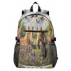 ALAZA Spring Two Horses Butterfly Backpack Travel Laptop Backpack Purse for Women Men Teens Girls School Bag College Bookbag Water Resistant Casual Daypack