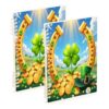 ALAZA St Patrick's Day Clover Notebook Journals Spiral Hardcover 2 Pack 5.7x8.3 Inch