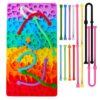 Albiuev Sensory Activity Board, Silicone Stress Relief Fidget Toys