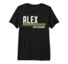 Alex Name Birthday Original Retro Name Man Humor Vintage Premium Tri-Blend T-Shirt