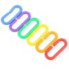 Alianm Plastic C Clips Hooks Chain Links 800Pcs Plastic C-Clips Hooks Bright Bird-Safe Connecting Links for Small Parrots Parakeets Cage Perch Hanging Chain Accessories