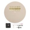Alianm Wooden Clock Face 2-Pack 10 Inch Unfinished Wood Clock Face Kit for DIY Painting Craft Decor