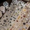 Alideco 4pcs Decorative Adhesive Tapes Vintage Frame (caiyuxiaokuang)
