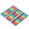 ALIESTFDNO 15 Sets Transparent Sticky Notes Colorful Reusable Clear Adhesive Notes with Cute Designs for Work Study Note Taking