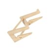 Alipis Ergonomic Wooden Laptop Stand Holder for Notebook Computer with Khaki Finish, Designed to Raise Screen Height and Reduce Neck and Back, for Daily Use and Office