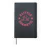 A Little Bit Dramatic Funny Saying Funny Graphic Hardcover Journal, Black