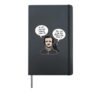 Allan Poe Boy From a Poe Family Raven Literature Book Nerd Hardcover Journal, Black