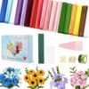 ALLGLAM 800 PCS Pipe Cleaners Craft Kit, 13 Colors Flower Making Kit with Chenille Stems, Floral Wires & Tape, DIY Art Supplies for Home Decor & Holiday Crafts (18Colors-1000Pcs)