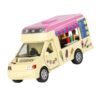 Alloy Pull-Back Ice Cream Cart Toy, Educational Pretend Play & for Girls Miniature Ice Cream Truck