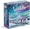 Allplay Waddle Board Game for Adults and Families - Connect Groups of Penguins to Claim The Most Fish - 1-Minute to Teach in A Small Box - 15 Min 2-5 Players Ages 7+
