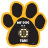 All Star Dogs NHL Boston Bruins Paw-Shaped Magnet, One Size, Black