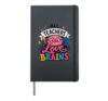 All Teachers Love Brains Funny Halloween Teacher Costume Hardcover Journal, Black