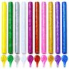 All Temperature Glitter Colorful Hot Glue Sticks, 0.27×3.94 Inch 100-Count Clear Strong Bond for High & Low Temp Glue Guns, Crafts DIY, Wood, Fabric, Metal, Plastic, Ceramics