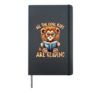 All The Cool Kids Are Reading Lion Teacher Hardcover Journal, Black