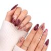 Almond Press On Nails, Handmade 3D Luxury Acrylic Fake Nails for Women
