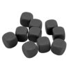 Alomejor 30PCS Dice Set 6 Sided Plastic Game Dice 16 X 16 X 16mm Round Corner DIY for Board Games Math Learning Classroom Crafts Teachers Students Families (Black)
