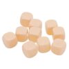 Alomejor 30PCS Dice Set 6 Sided Plastic Game Dice 16 X 16 X 16mm Round Corner DIY for Board Games Math Learning Classroom Crafts Teachers Students Families (Beige)