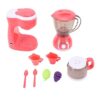 Alomejor Kids Play Kitchen Accessories Toys Set, Coffee Maker and Blender Toy Appliances for, with Safe ABS Material for Children