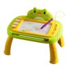 Alomejor Magnetic Drawing Board Plastic Erasable Doodle Board with 4 Stamps 29.8 X 20.8 Cm Mess Free Writing and Painting Pad for Kids Toddlers Travel Learning (Green)
