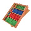 Alomejor Stamp Game, Wooden Math Manipulatives for Number Recognition and Arithmetic Practice for Kids 3+
