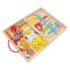 Alomejor Wooden Toolbox Toys, DIY Construction Puzzle Toy for Kids with Fine Workmanship