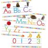 Alphabet and Number Line Bulletin Board Set with Photographs, Upper and Lowercase Letters, Numbers 0-10, Traditional Manuscript Alphabet Number Posters for Classroom Home Decorations