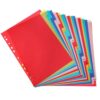 Alphabet Binder Dividers 63Pcs A-Z Index Tabs for 2/3/4/11 Ring Notebooks